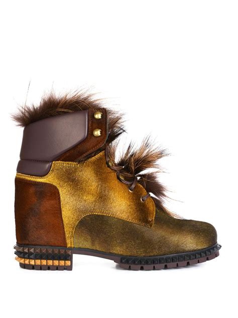 fendi fox fur shoes|Fendi Fox Fur.